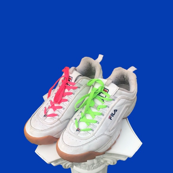 //men fila disruptor 2 gum sole & colored laces// - Picture 2 of 2